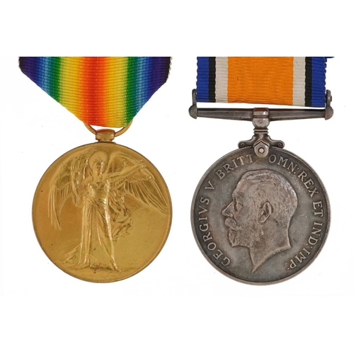 2380 - British military World War I pair awarded to 4588PTE.A.J.SPRAAOWHAWK.E.SURR.R