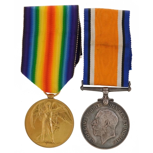 2380 - British military World War I pair awarded to 4588PTE.A.J.SPRAAOWHAWK.E.SURR.R