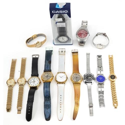 3949 - Vintage and later ladies and gentlemen's wristwatches including Gloriosa, Swatch, Snap-on, Sekonda, ... 