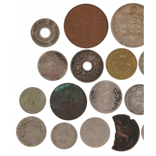 2551 - Various Persian and British coinage