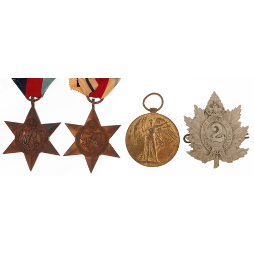 2402 - British military World War I and later militaria including Victory medal awarded to 2977SPR.H.G.PIPE... 