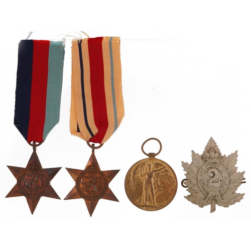 2402 - British military World War I and later militaria including Victory medal awarded to 2977SPR.H.G.PIPE... 