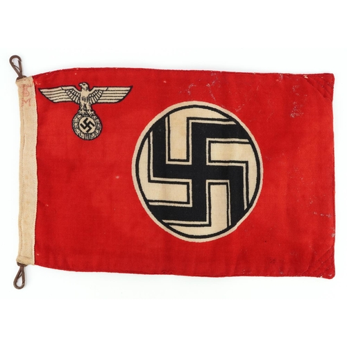 2476 - German military Third Reich State Service flag pennant, 31cm x 20.5cm 
PROVENANCE: Brought back from... 