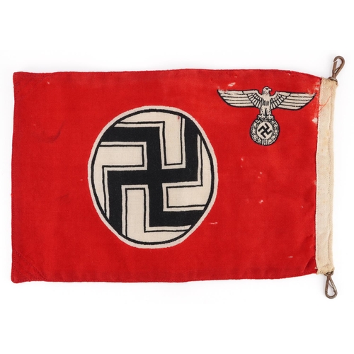 2476 - German military Third Reich State Service flag pennant, 31cm x 20.5cm 
PROVENANCE: Brought back from... 