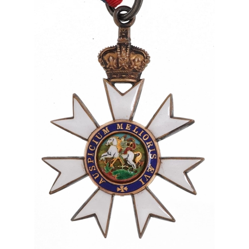 2406 - Military interest Companion of the Order of St Michael & St George medal housed in a velvet and silk... 