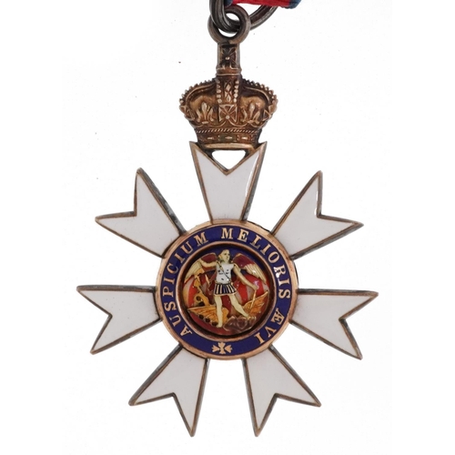 2406 - Military interest Companion of the Order of St Michael & St George medal housed in a velvet and silk... 