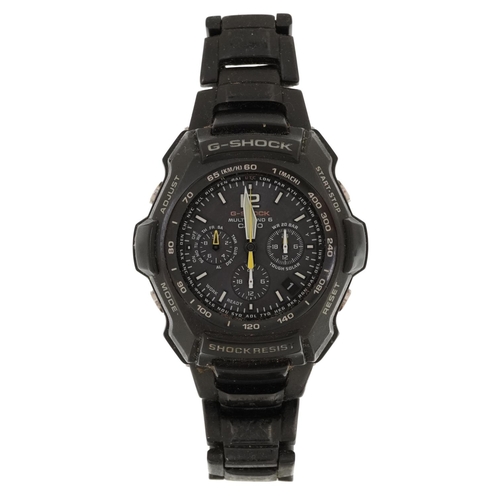 3895 - Casio, gentlemen's Casio G-Shock multiband 6 chronograph wristwatch model 5060 with box and paperwor... 