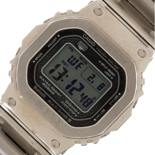 3897 - Casio, gentlemen's stainless steel Casio Tough Solar multiband 6 wristwatch with Bluetooth model 345... 