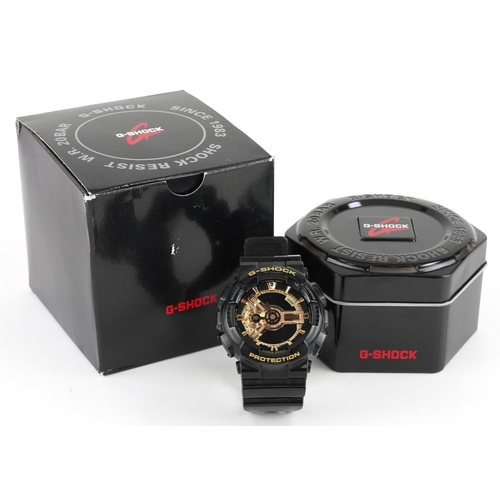 3892 - Casio, gentlemen's Casio G-Shock WR20BAR wristwatch with box and paperwork, the case 50.8mm wide