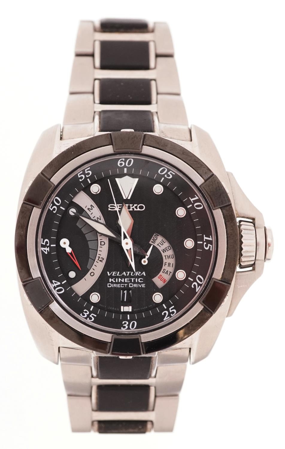 Seiko, gentlemen's Seiko Velatura kinetic direct drive wristwatch with ...