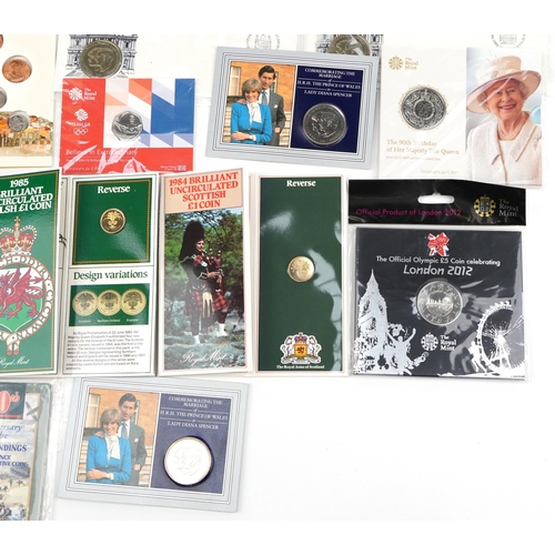 2600 - British uncirculated coin collection including 90th Birthday of Her Majesty the Queen five pound coi... 