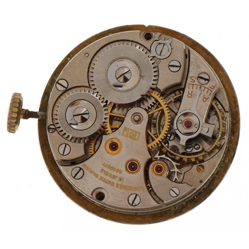 3821 - Longines, gentlemen's 10k gold filled manual wristwatch with subsidiary dial, the movement numbered ... 