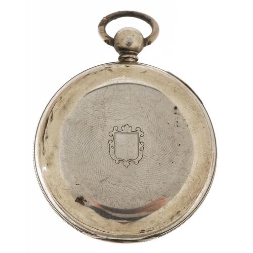 3926 - R Stone & Son, Victorian gentlemen's silver open face pocket watch, the fusee movement numbered 3015... 