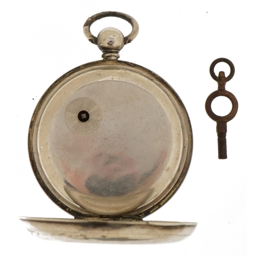 3926 - R Stone & Son, Victorian gentlemen's silver open face pocket watch, the fusee movement numbered 3015... 