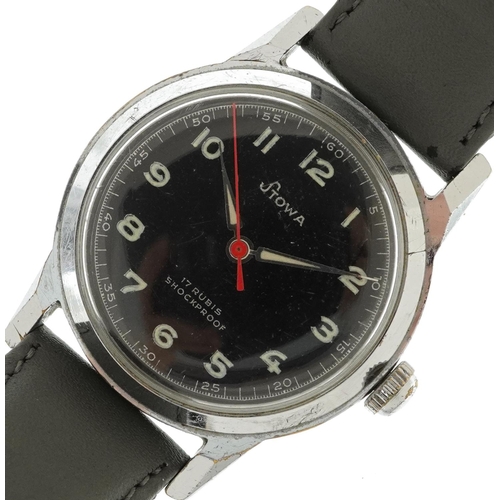 Stowa French Vietnam War period stainless steel manual wristwatch