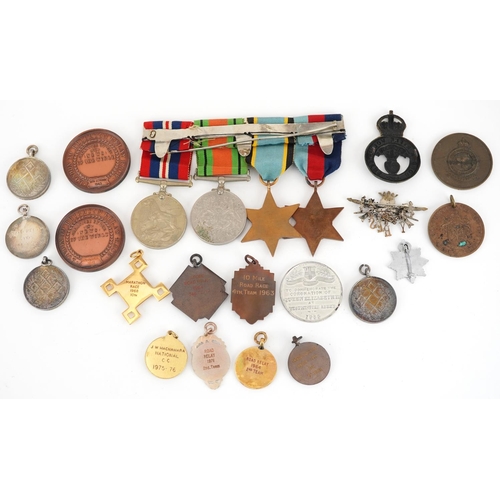 2391 - British military World War II four medal group relating to J W McNamara including four medal group w... 