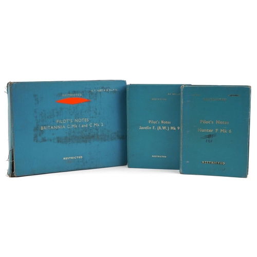 2457 - Military interest Royal Air Force pilot's notes previously owned by Flight Lieutenant Donald Frank C... 