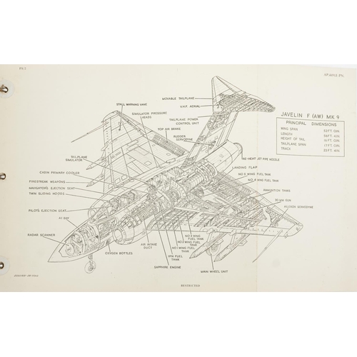 2457 - Military interest Royal Air Force pilot's notes previously owned by Flight Lieutenant Donald Frank C... 