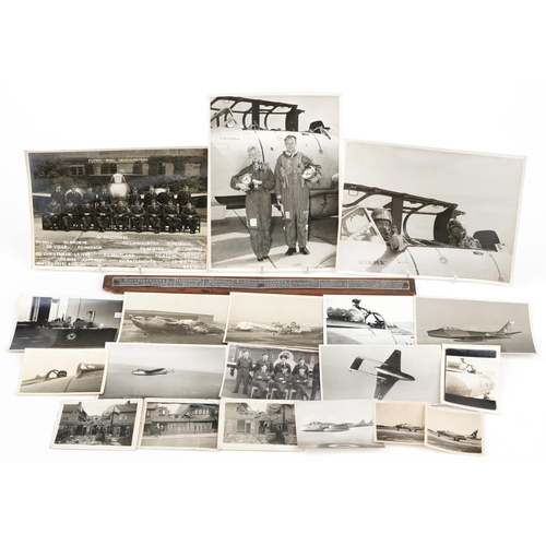 2460 - Militaria relating to Flight Lieutenant Donald Frank Christmas including black and white photographs... 