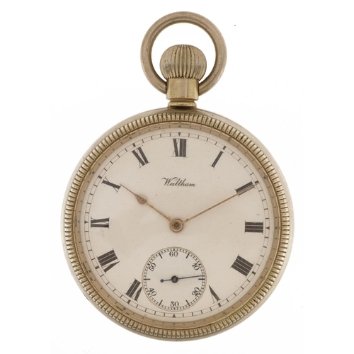 3929 - Waltham, British military issue gentlemen's open face pocket watch, the case engraved H.S.3, 50.8mm ... 