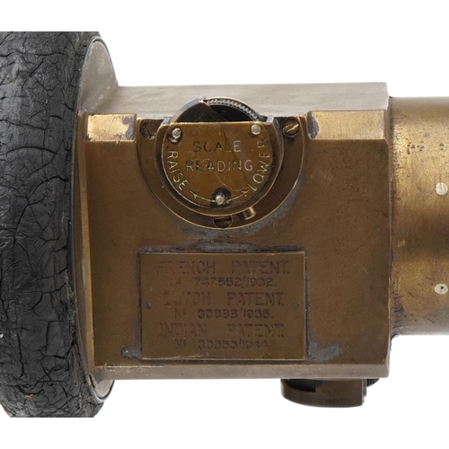 2470 - French Military World War II Barr & Stroud AP10080 range finder, 111cm in length