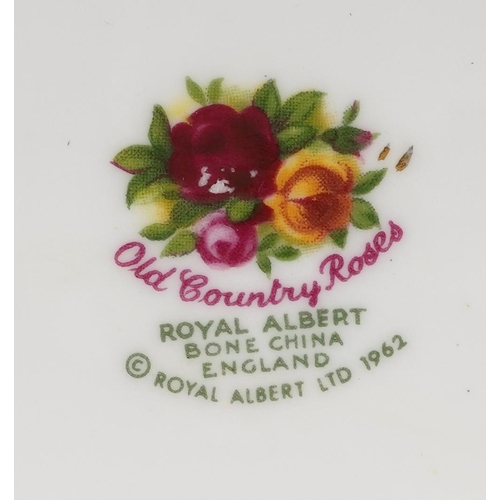 659 - Royal Albert Old Country Roses china including teapot, vases and flower studies, the largest 22cm in... 