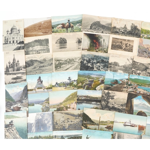 816 - 19th century and later military and topographical postcards including some Russian