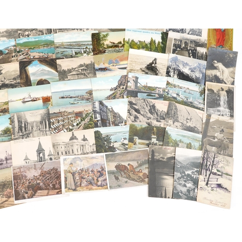 816 - 19th century and later military and topographical postcards including some Russian