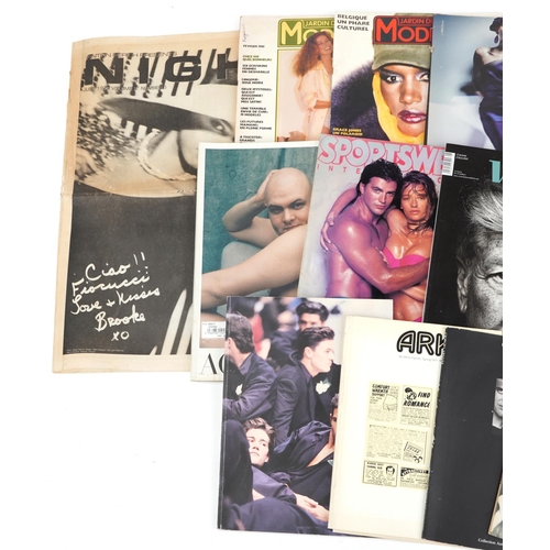 881 - Vintage and later art photography magazines including Ark, Giorgio Armani, Jardin Des Modes, Victor ... 