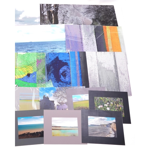 871 - Collection of contemporary Richard Blower landscape art photography prints, some on board, the large... 