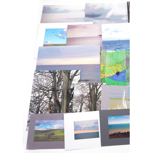871 - Collection of contemporary Richard Blower landscape art photography prints, some on board, the large... 
