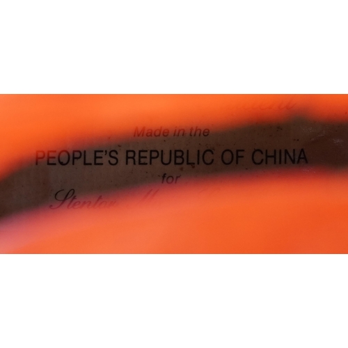 622 - Stentor Student full sized cello, paper label to the interior, the back 30.5 inches in length