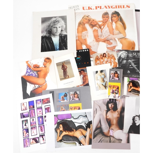 874 - Photographs and ephemera relating to Richard Blower including UK Playgirls poster inscribed To Richa... 