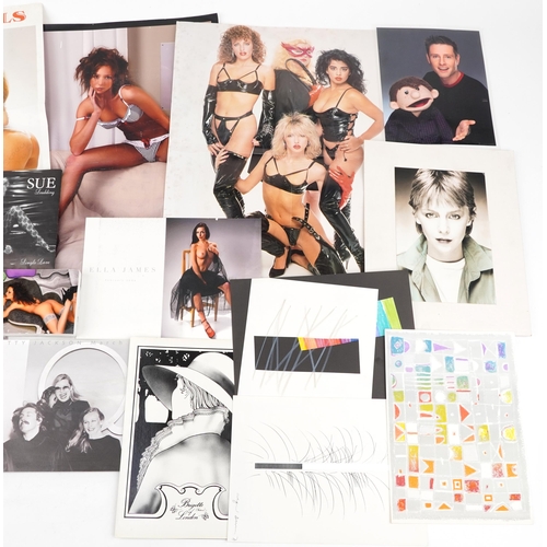 874 - Photographs and ephemera relating to Richard Blower including UK Playgirls poster inscribed To Richa... 