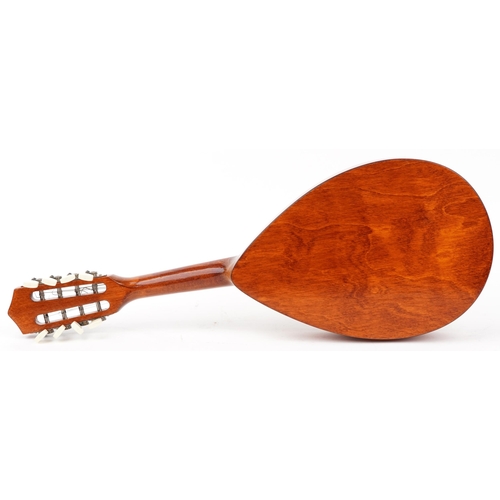 612 - Cremona, vintage mandolin with case, 63cm in length