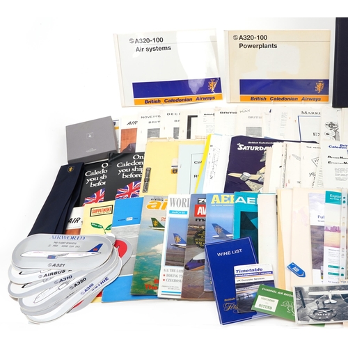 841 - Large collection of aviation interest ephemera, predominantly British Caledonian