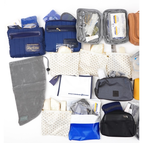 840 - Twenty five aviation interest in-flight travel vanity bags