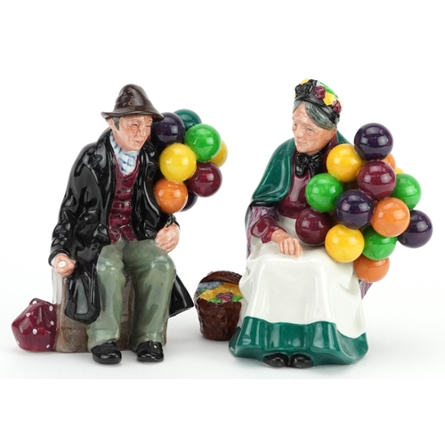 650 - Two Royal Doulton figures comprising The Balloon Man and The Old Balloon Seller, the largest 19cm hi... 