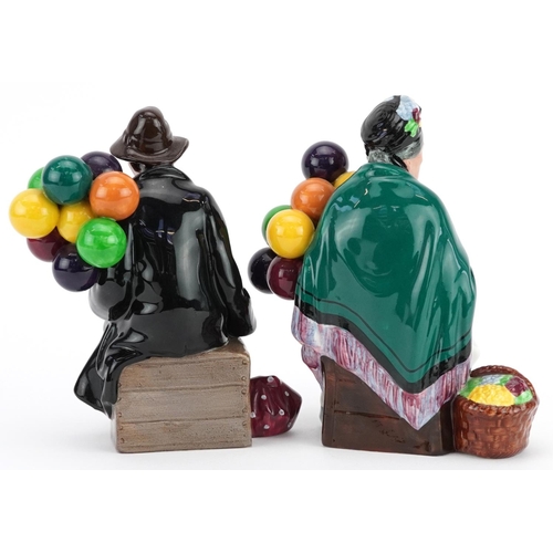 650 - Two Royal Doulton figures comprising The Balloon Man and The Old Balloon Seller, the largest 19cm hi... 