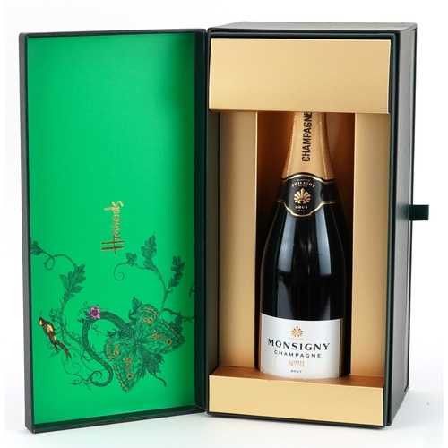 462 - Bottle of Monsigny No III Champagne housed in a fitted Harrods box