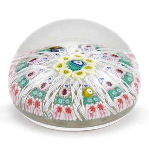 262 - Strathearn millefiori glass paperweight, 8cm in diameter