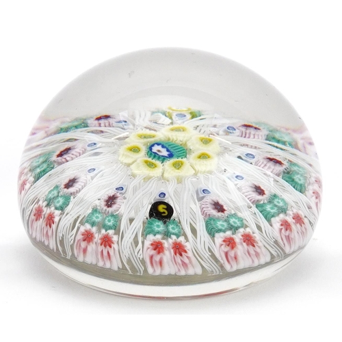 262 - Strathearn millefiori glass paperweight, 8cm in diameter