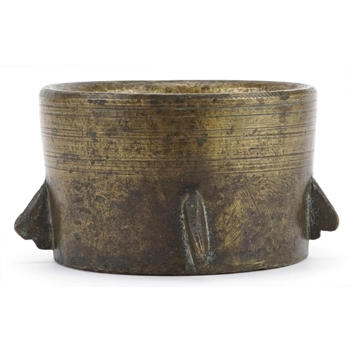 86 - Antique bronze mortar, 14cm in diameter