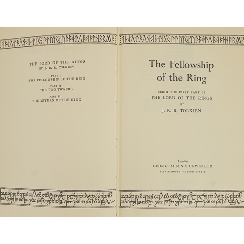 791 - The Fellowship of the ring by J R R Tolkien, hardback book with dust jacket