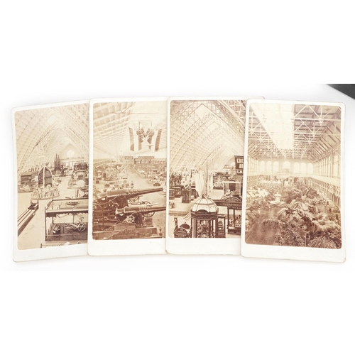 808 - Philadelphia International Exhibition bronze medallion and an ebonised card viewer with five photogr... 