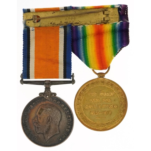 1229 - British military World War I pair awarded to 108176PTE.J.F.FIRTH.L'POOLR.