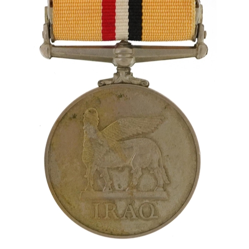 1223A - Elizabeth II Iraq war medal with 19 Mar to 28 April 2003 bar awarded to 25119823 GNR R J Burgess RA