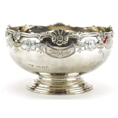 194 - Goldsmiths & Silversmiths Co Ltd, George V circular silver footed bowl, London 1929, 10.5cm in diame... 