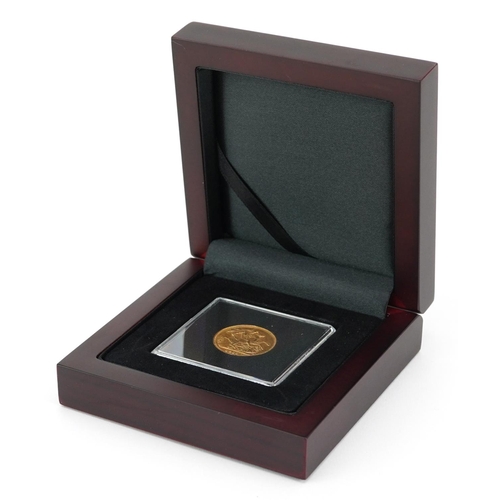 668 - George V 1911 gold sovereign, Sydney mint with certificate and fitted box