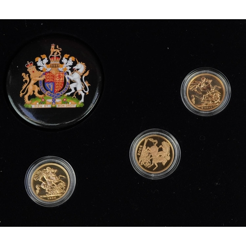 665 - Elizabeth II Sovereign Jubilee collection comprising five gold sovereigns dates 1958, 1974, 1986, 20... 